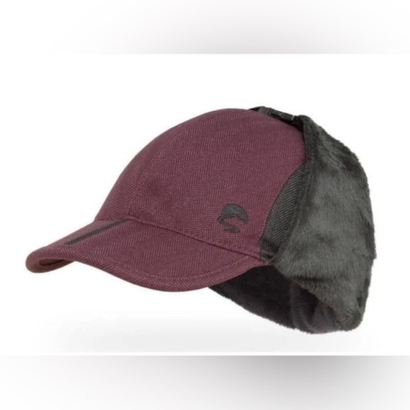 Sunday Afternoons Shasta Trapper Hat Outdoor Burgundy Black Size Medium Large - Picture 1 of 8